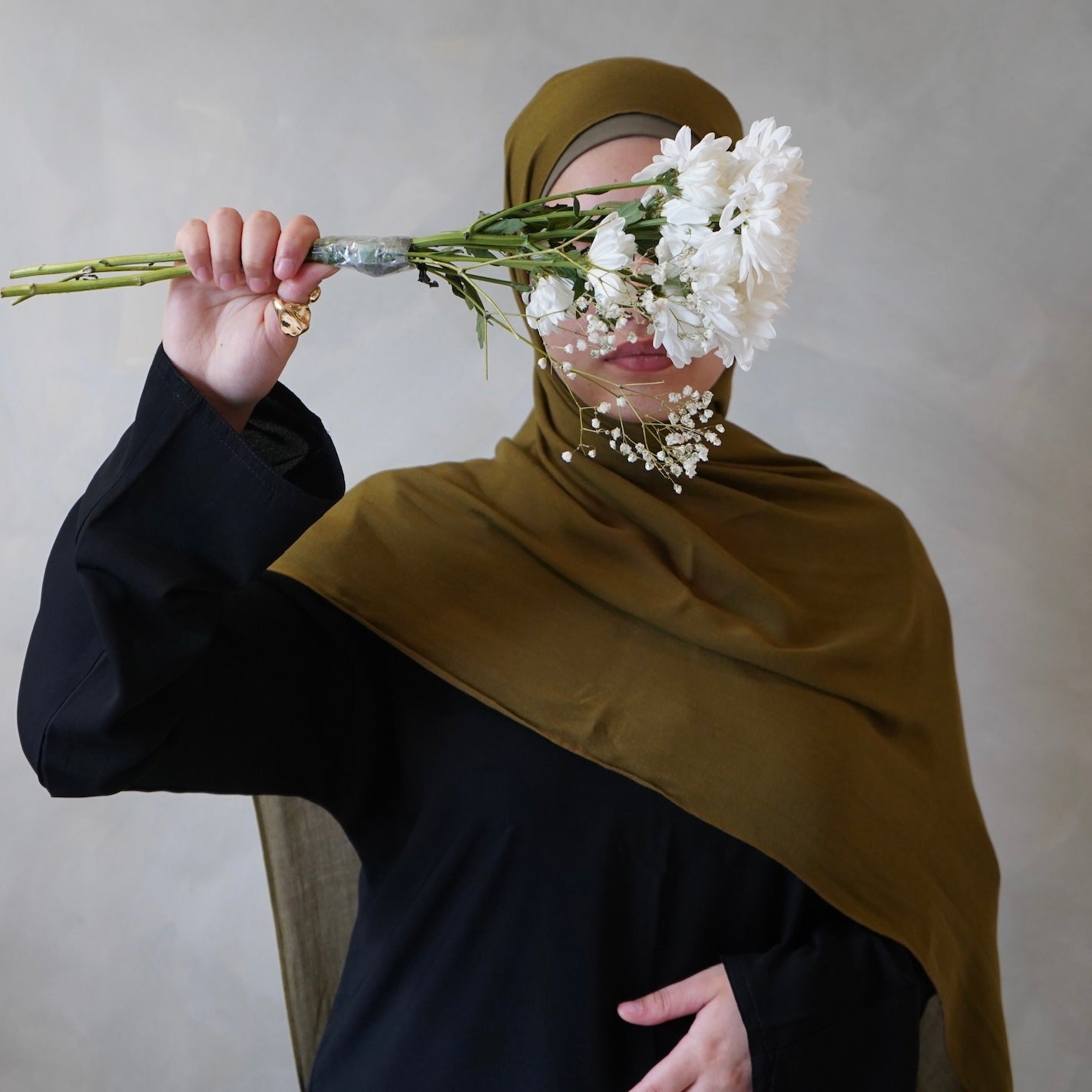 Modal Hijab - Olive Green