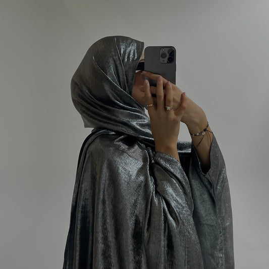 Metallic Silver with hijab