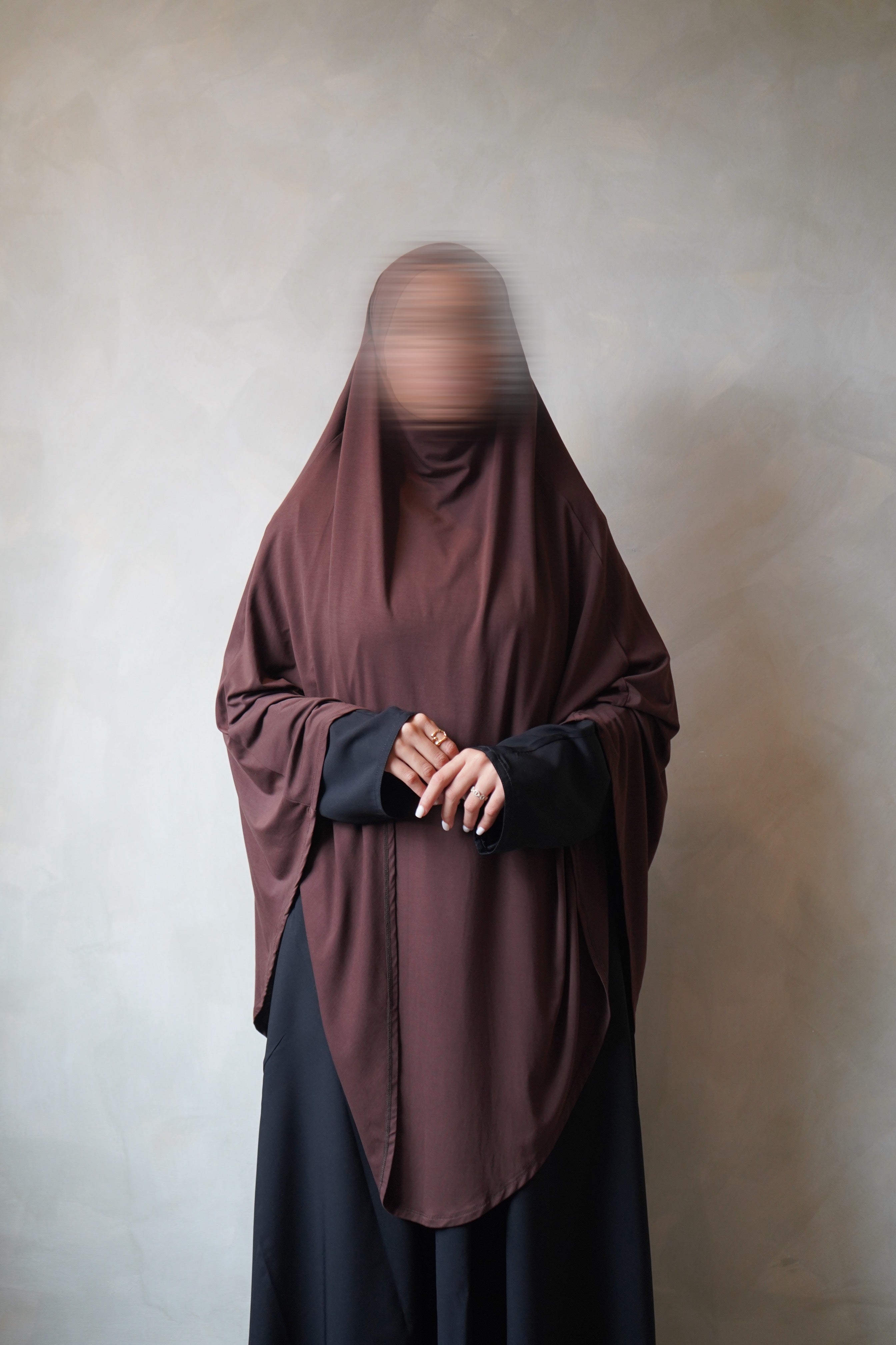 Small Choc Brown Jersey Khimar