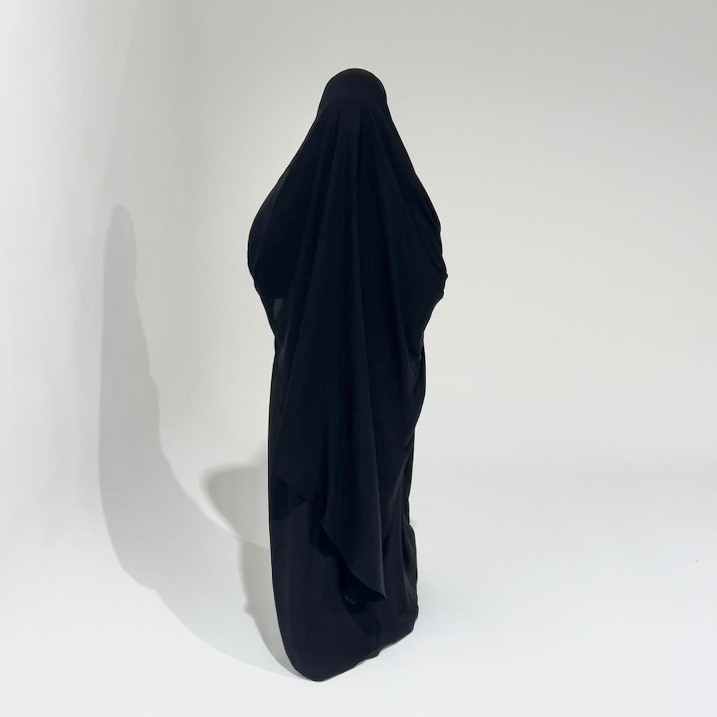 Extra Long Black Khimar