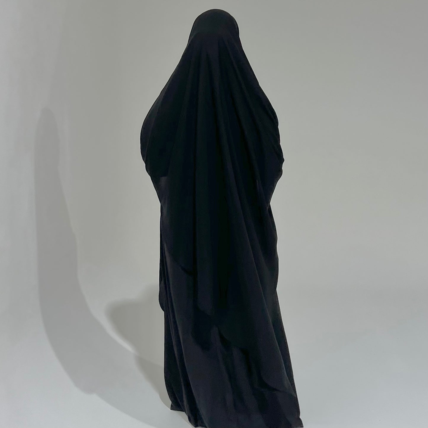 Extra Long Black Khimar