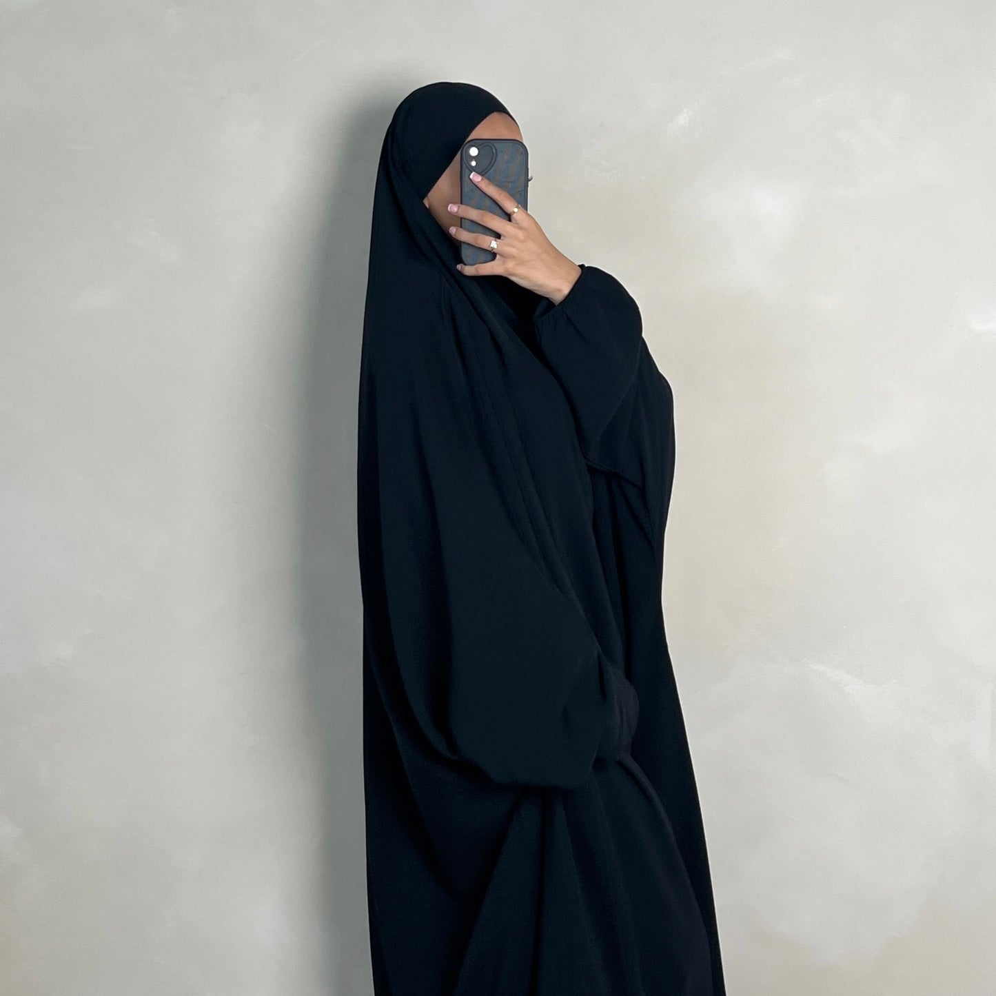 1pc Jilbab Black