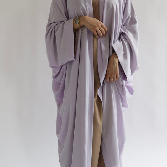 Nahla’s Open Cloak Abaya Lavender