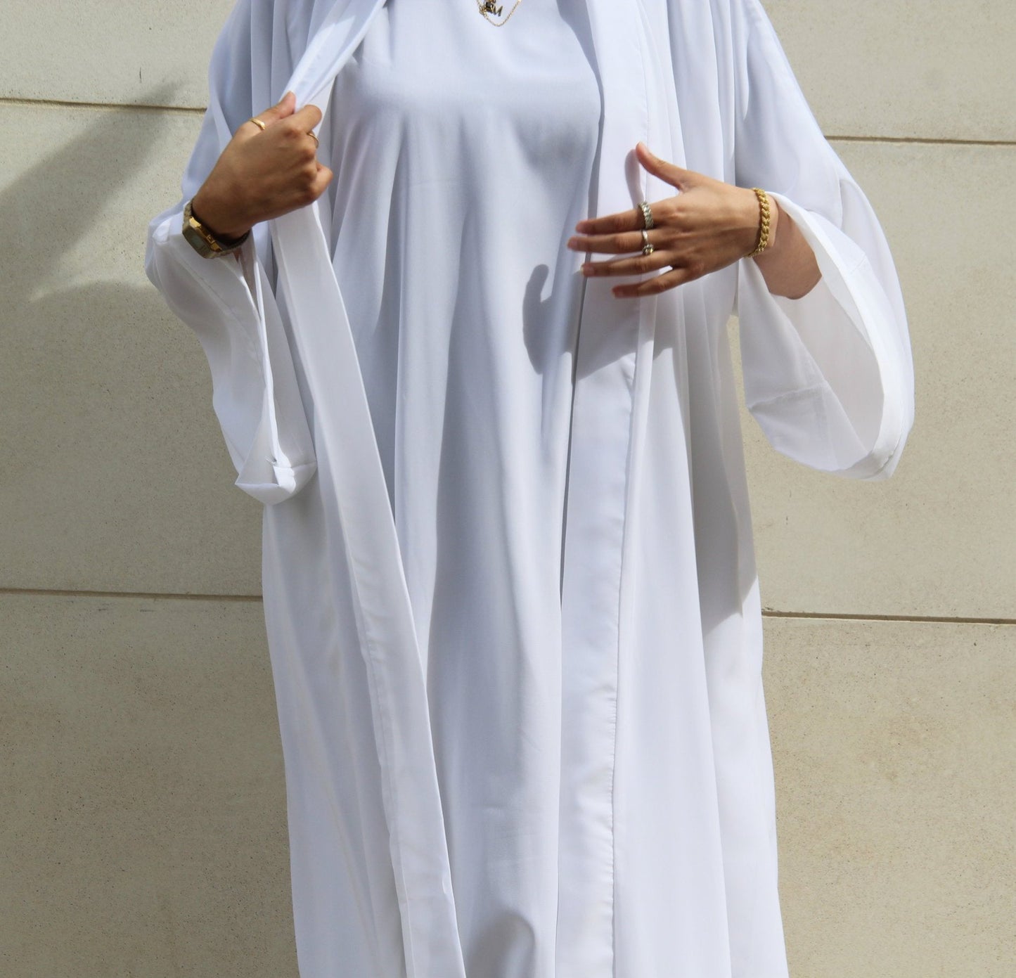 White slip dress
