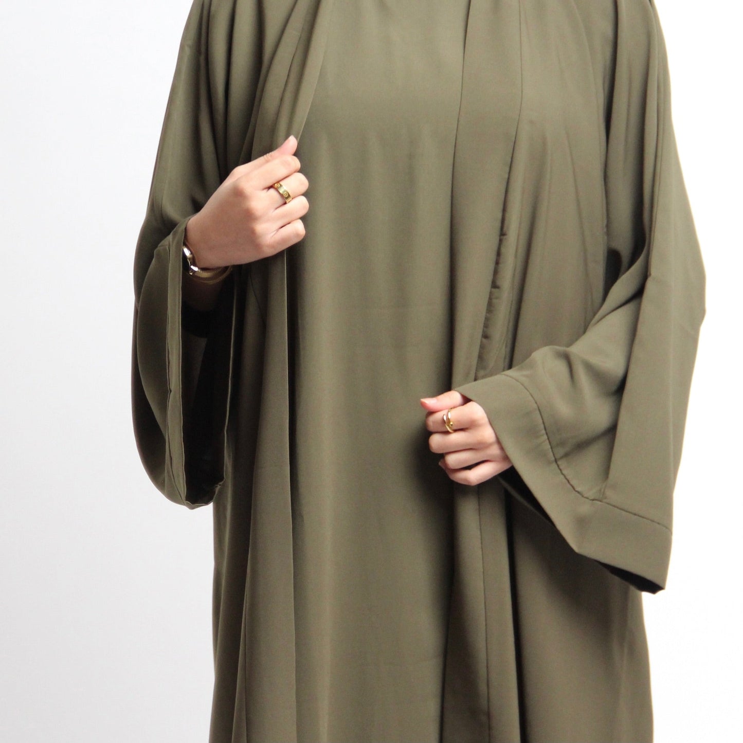 Olive green slip dress