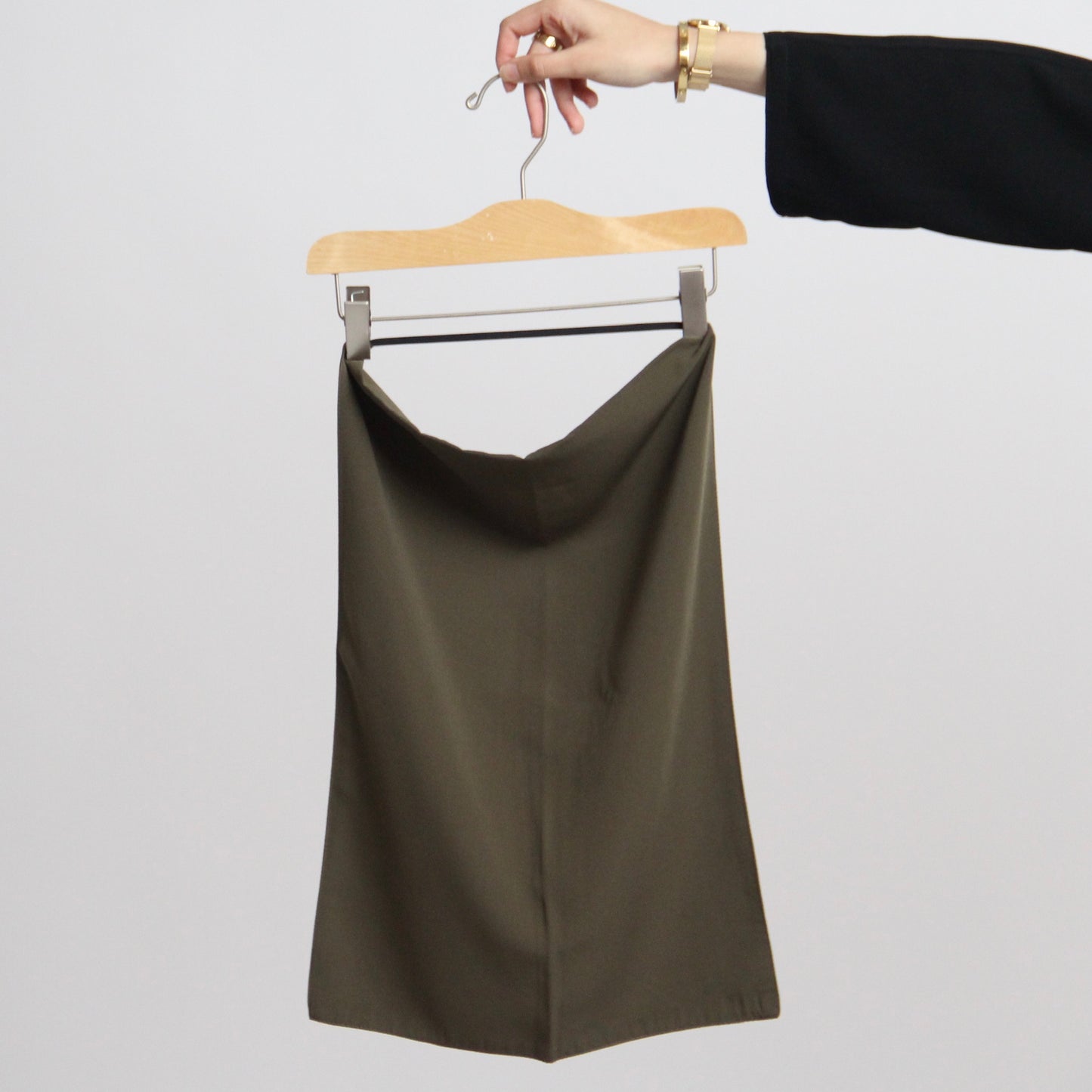 Long Olive green half niqab
