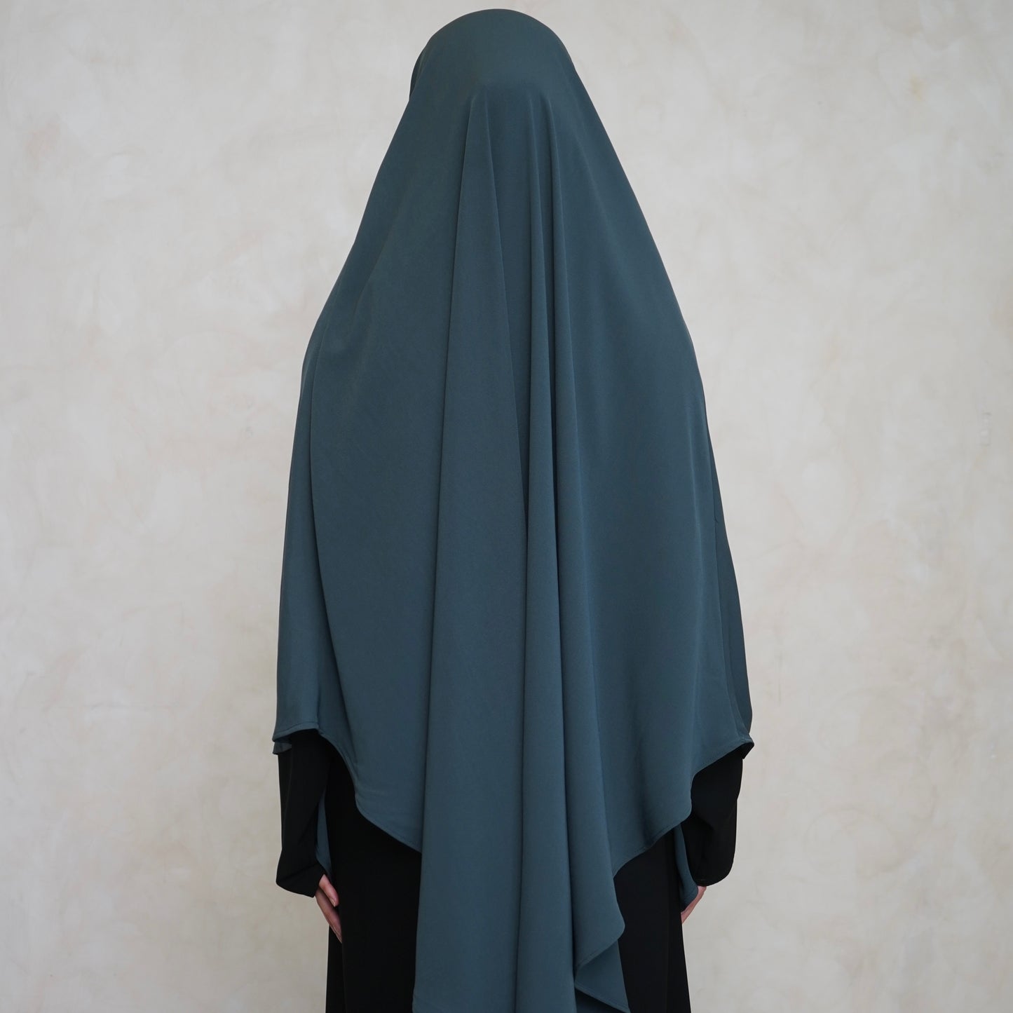 Extra Long Teal Khimar with Niqab Ties