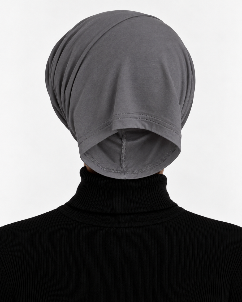 Cotton Open Ended Headcap Dark Grey
