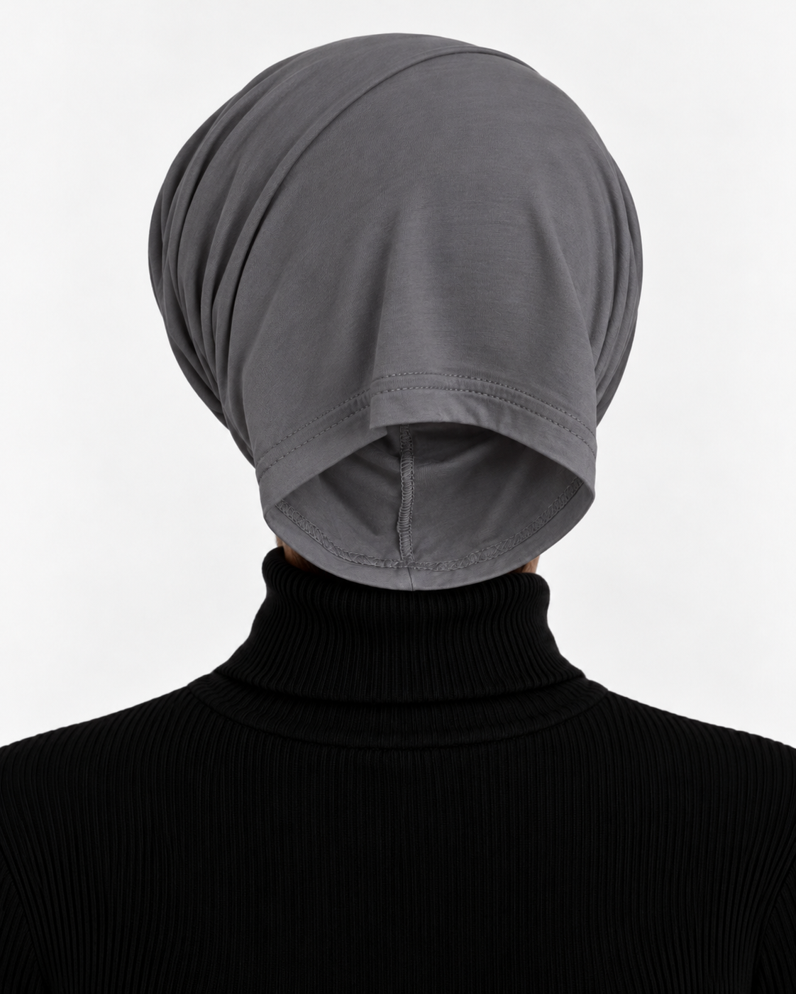 Cotton Open Ended Headcap Dark Grey