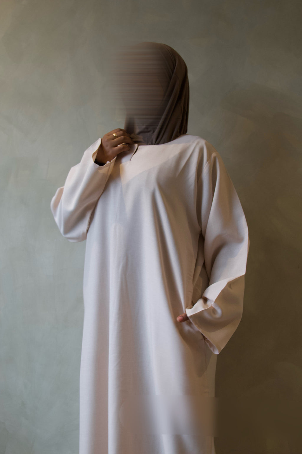 Warm Sand Abaya with Pockets