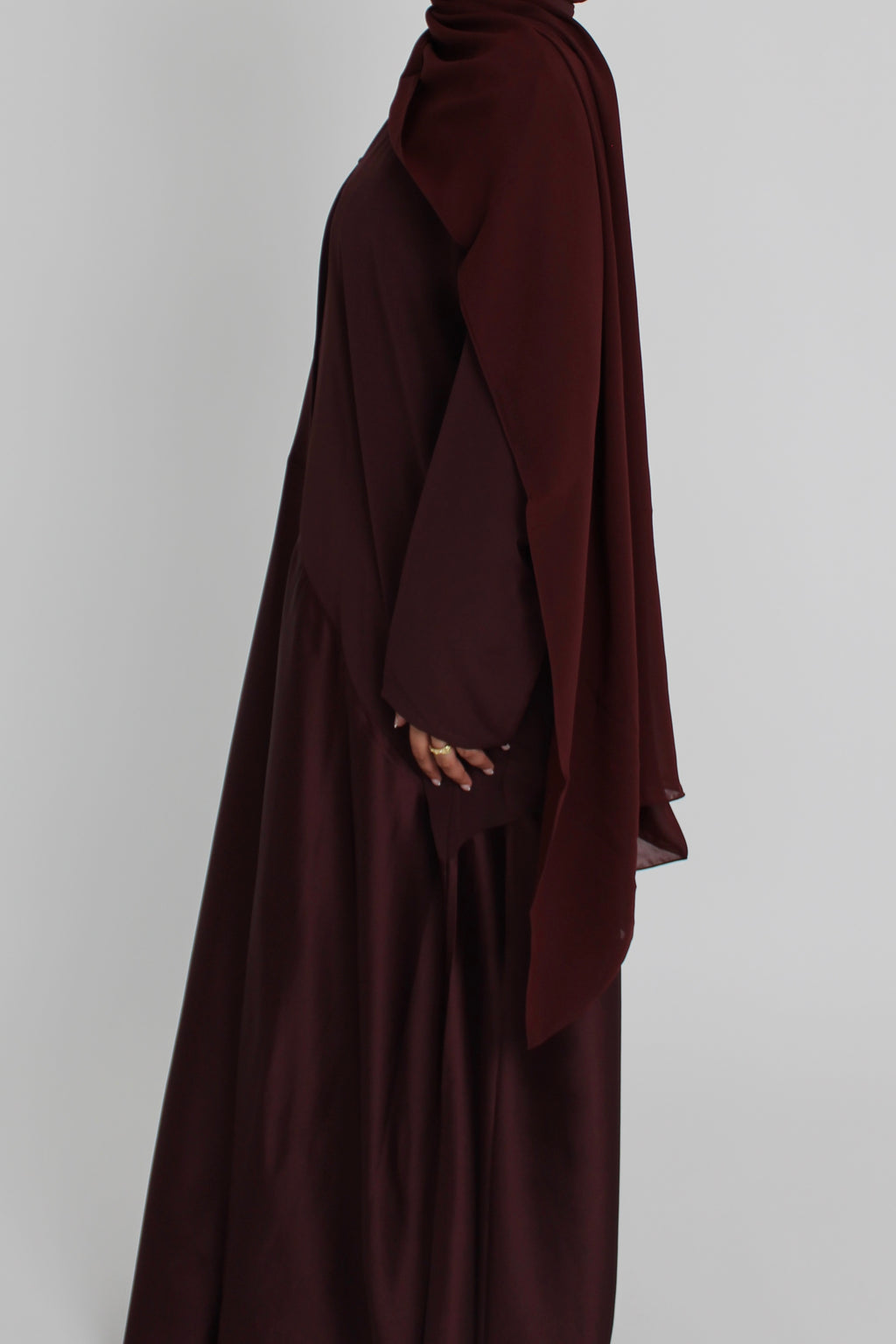 Mulberry Silk with Matching Sheila Hijab