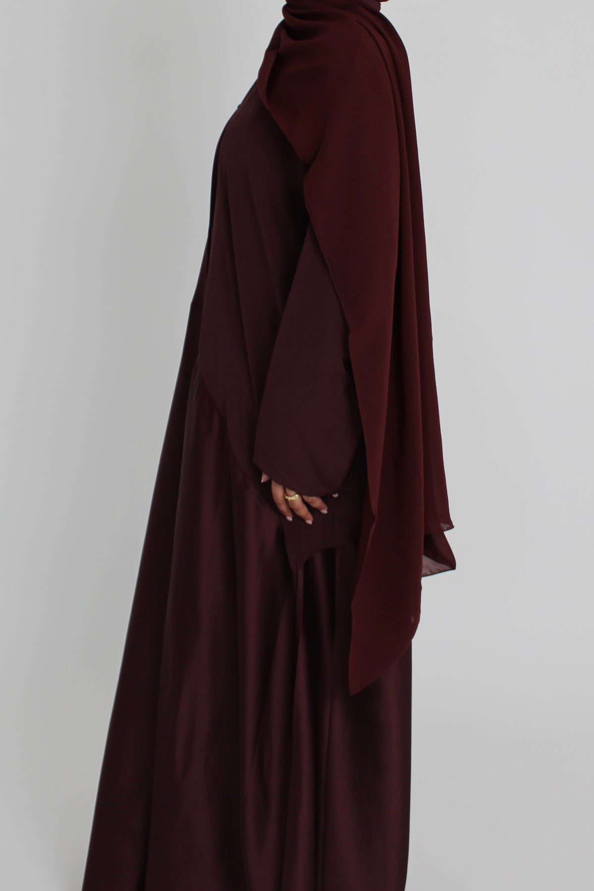 Mulberry Silk with Matching Sheila Hijab