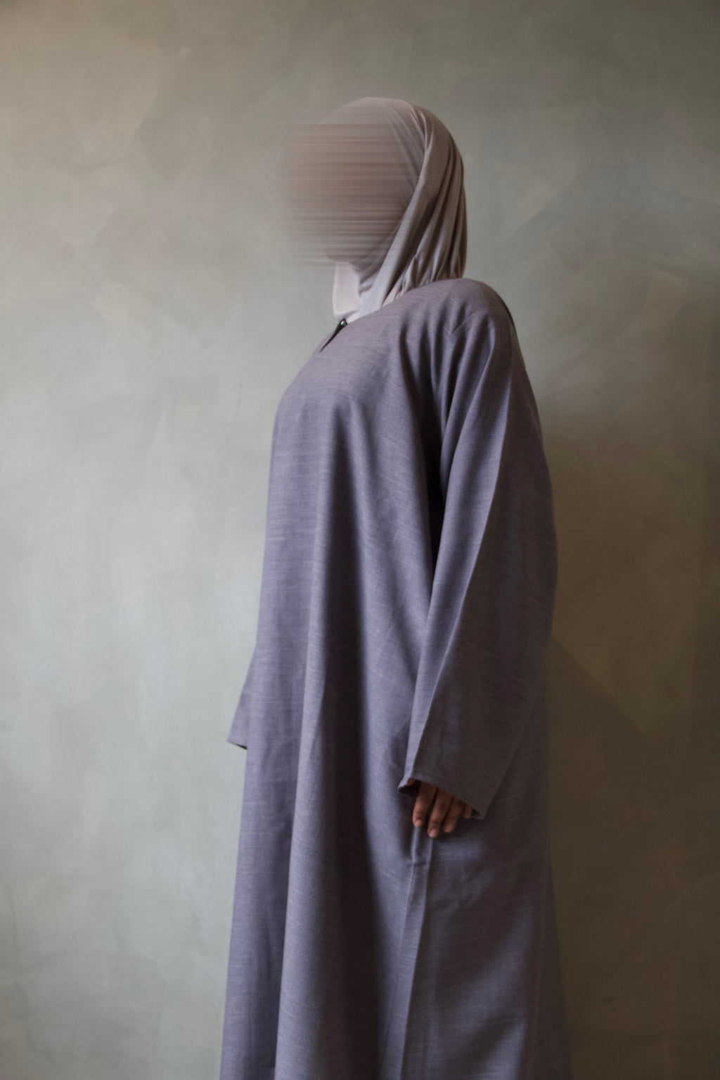 Grey Abaya with Pockets