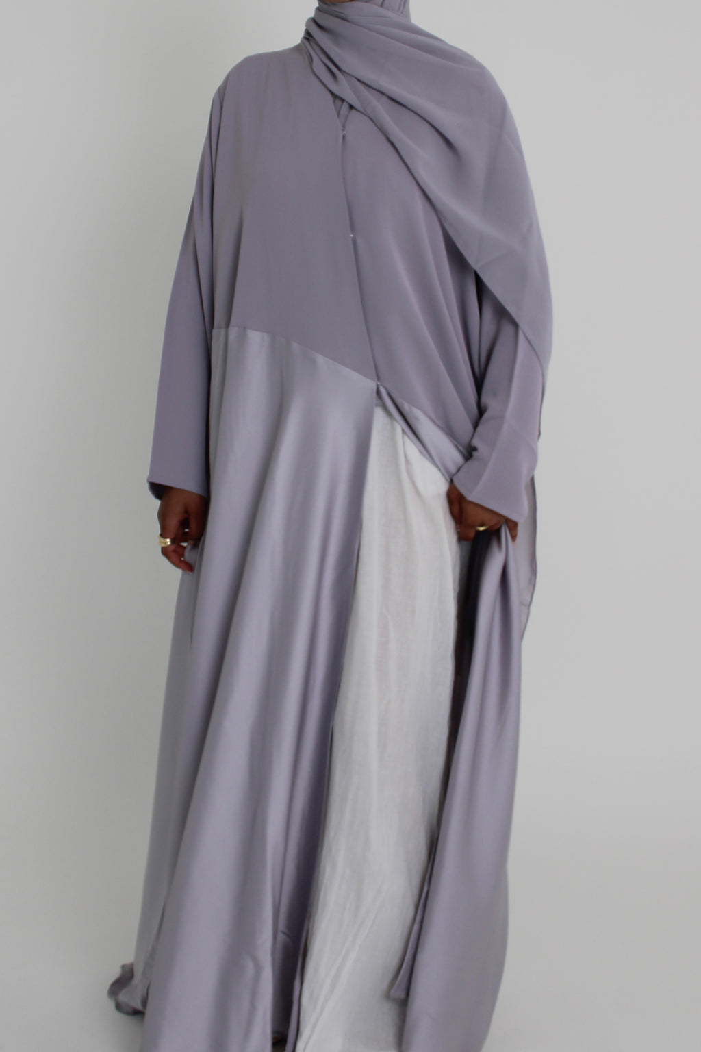 Smokey Lilac Silk with Matching Sheila Hijab