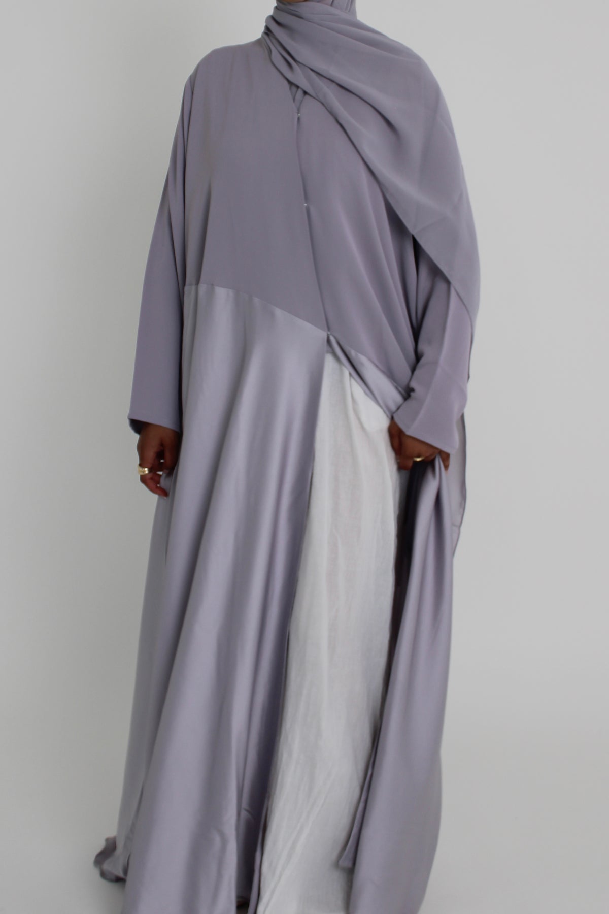 Smokey Lilac Silk with Matching Sheila Hijab