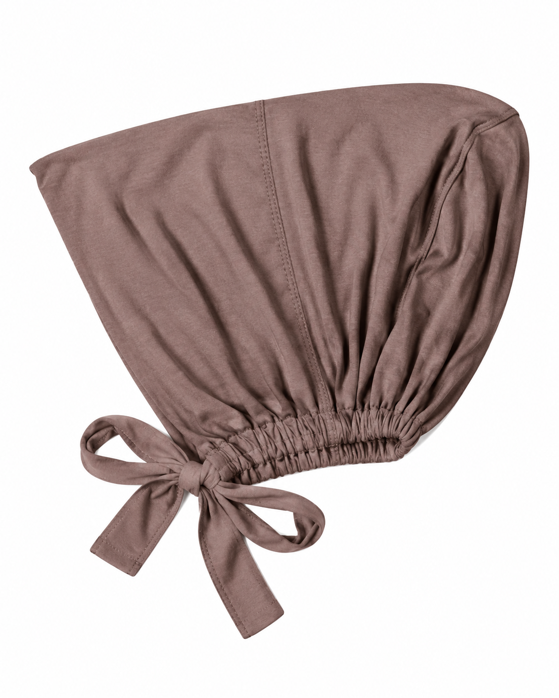 Rayon Jersey Tied Headcap Beige