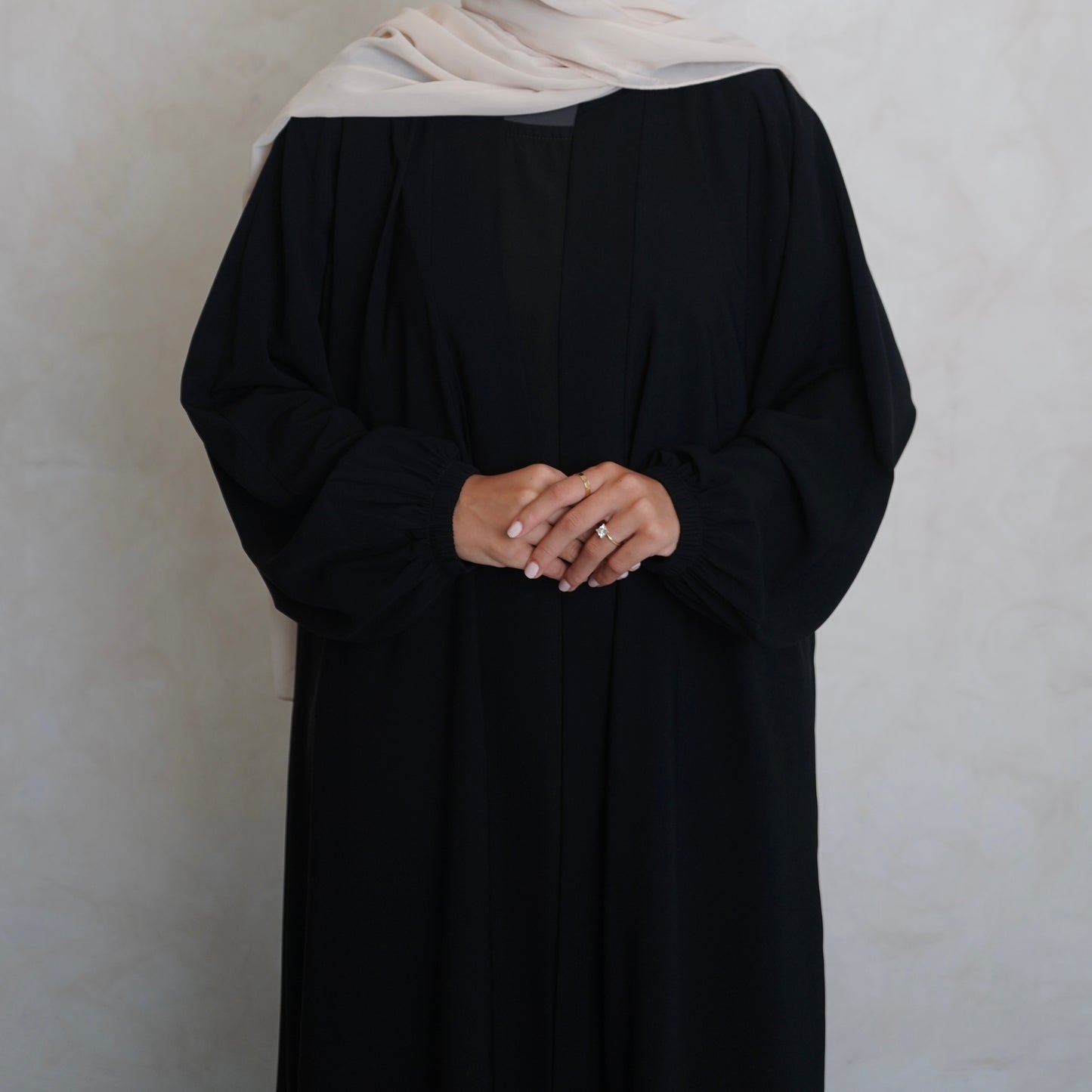 Cuffed Nubo Abaya Set Black