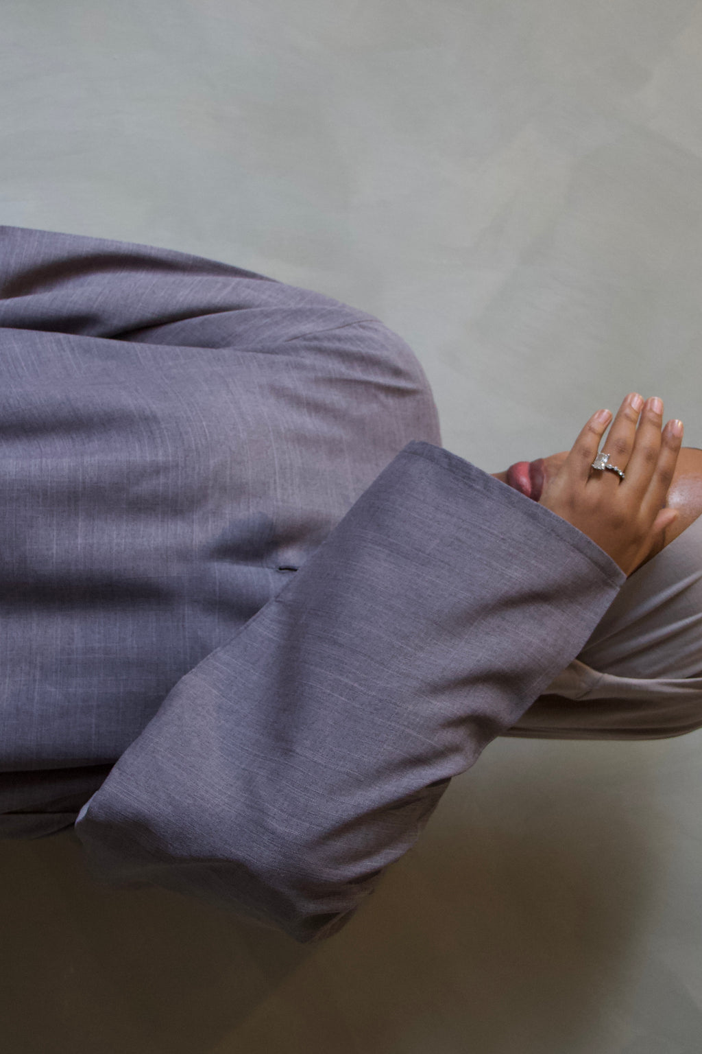 Grey Abaya with Pockets