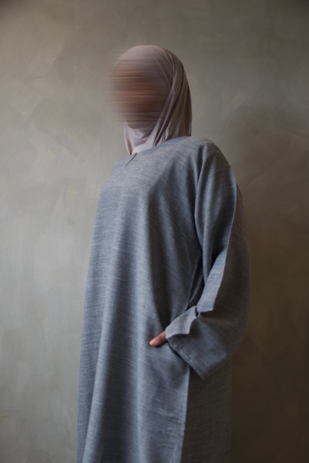 Greige Abaya with Pockets