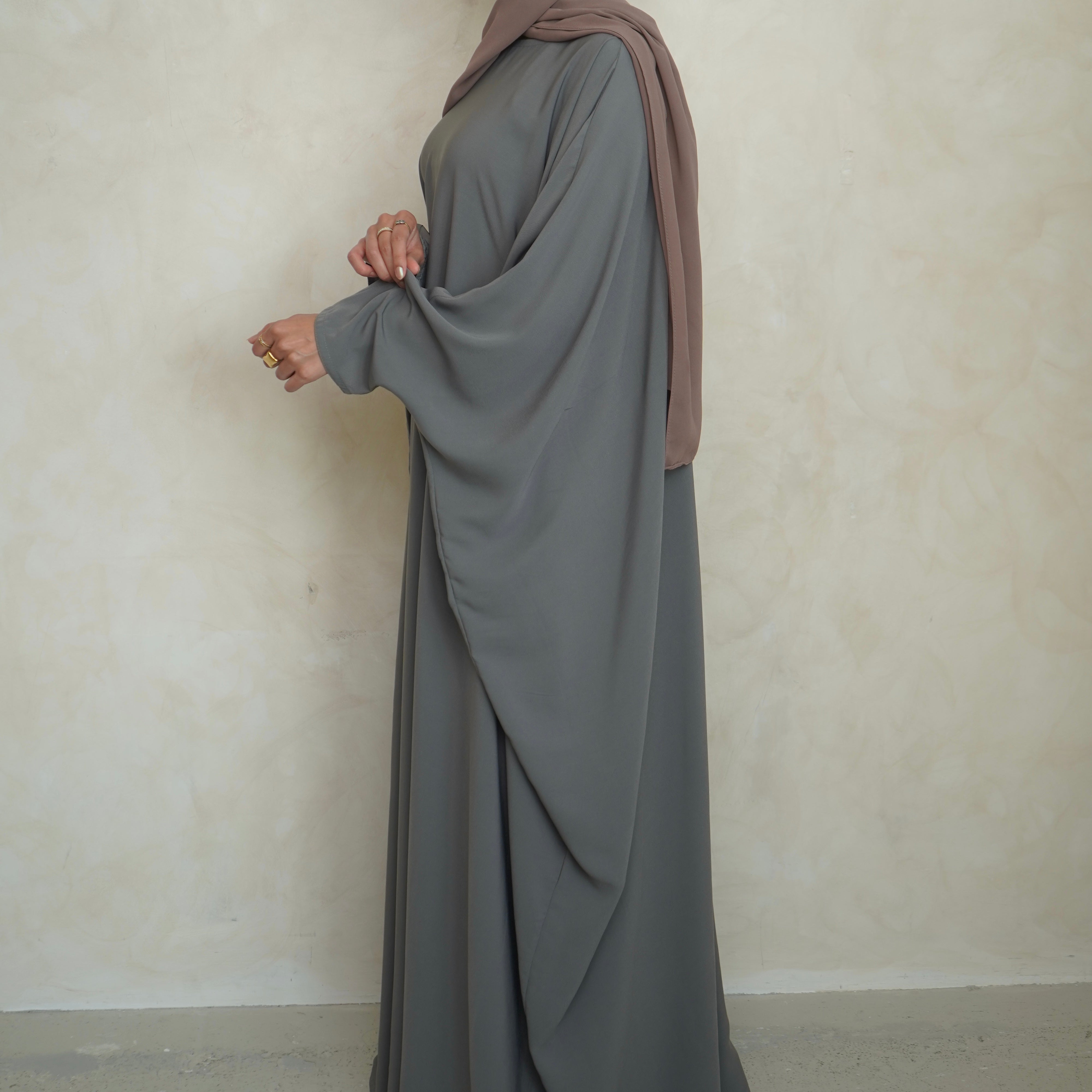 Norah Batwing Light Grey