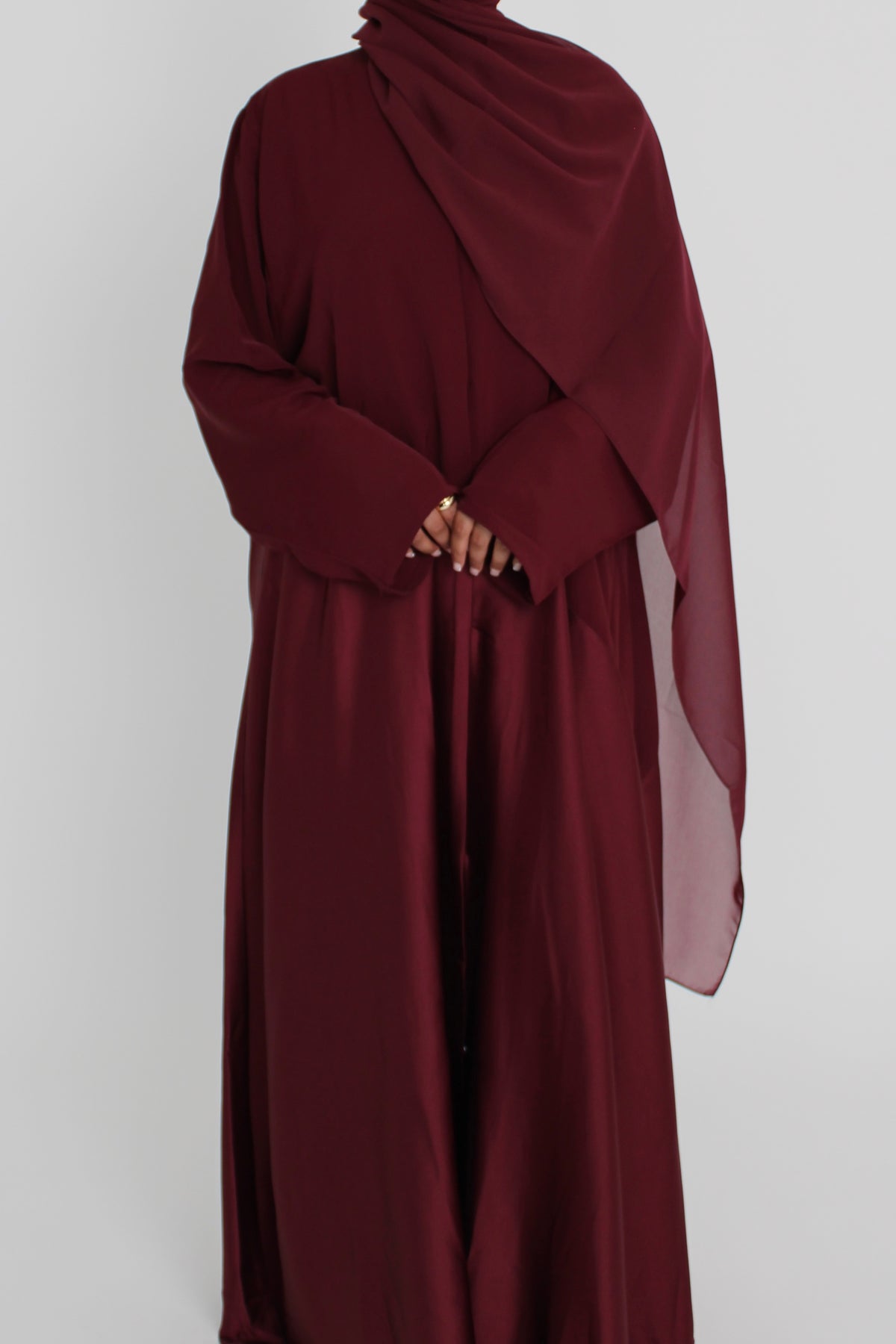 Cherry Silk with Matching Sheila Hijab