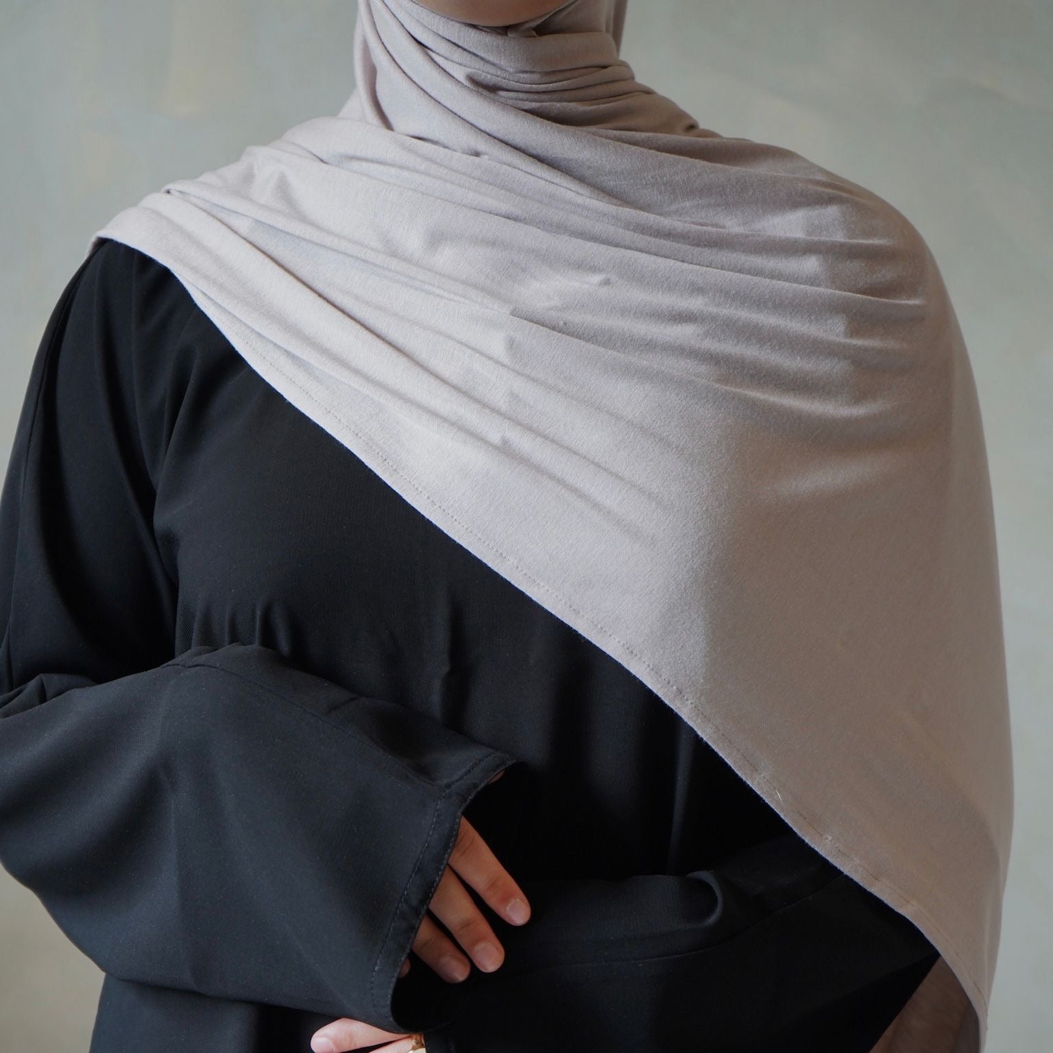 Jersey Hijab Stone