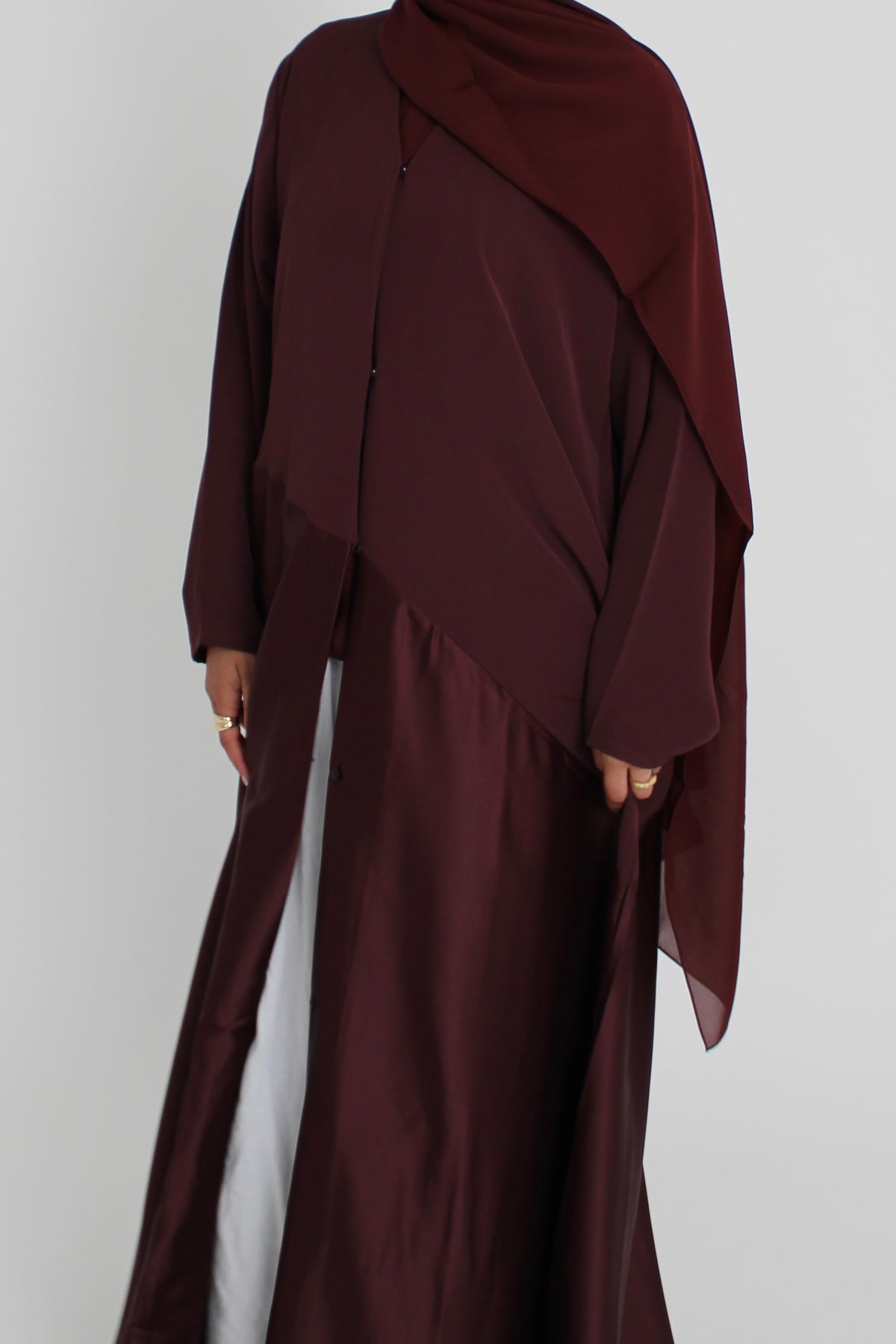 Mulberry Silk with Matching Sheila Hijab