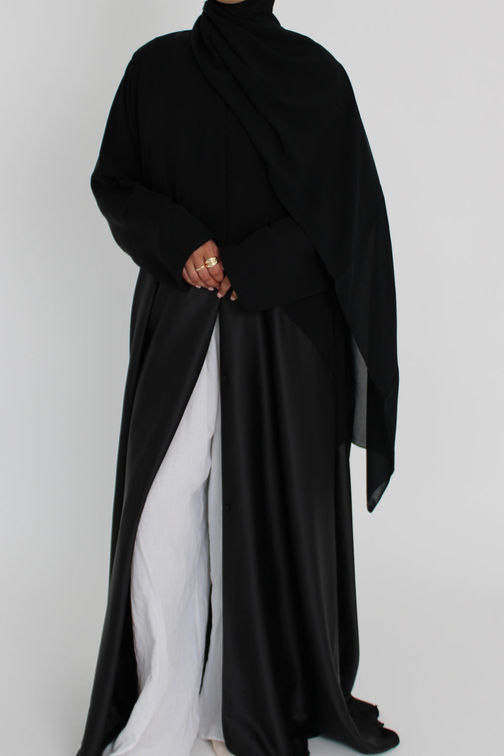 Black Silk with Matching Sheila Hijab