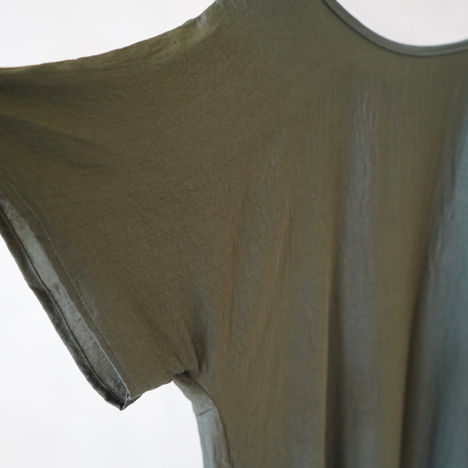 Hareer Forest Green Sleeveless Slip Dress