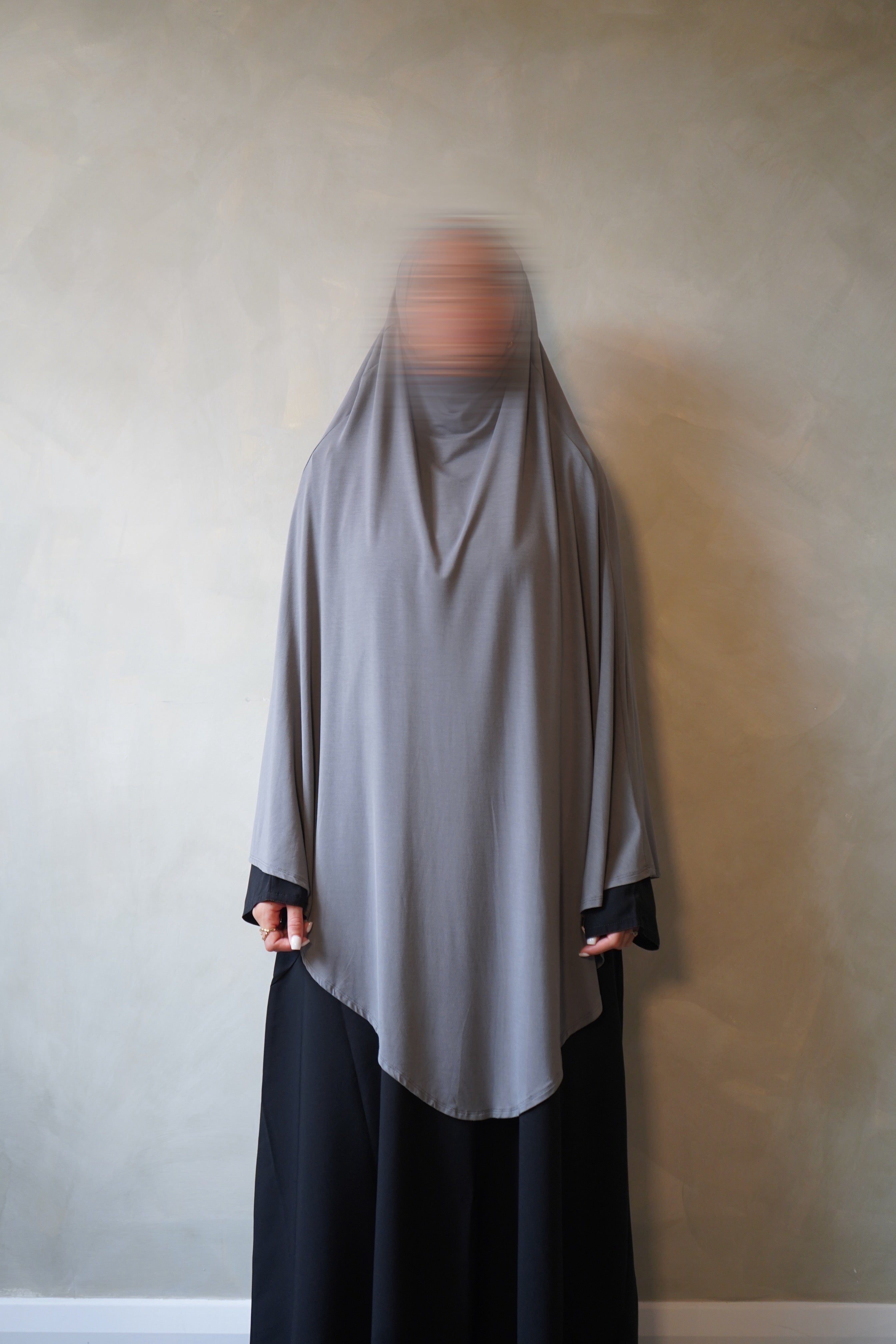 Small Grey Jersey Khimar