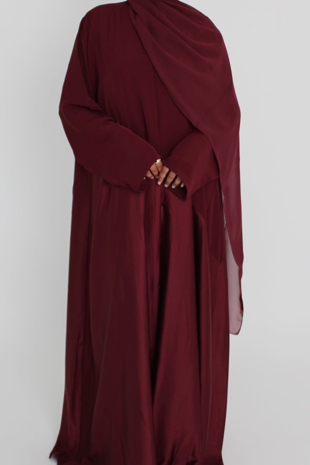 Cherry Silk with Matching Sheila Hijab