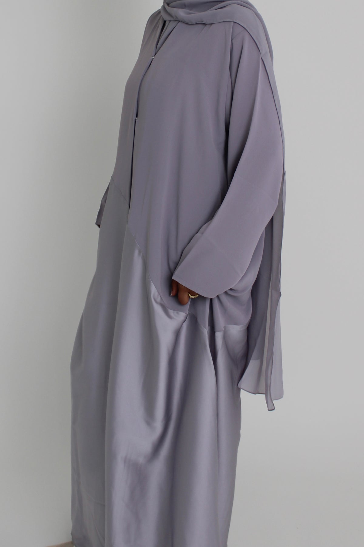 Smokey Lilac Silk with Matching Sheila Hijab