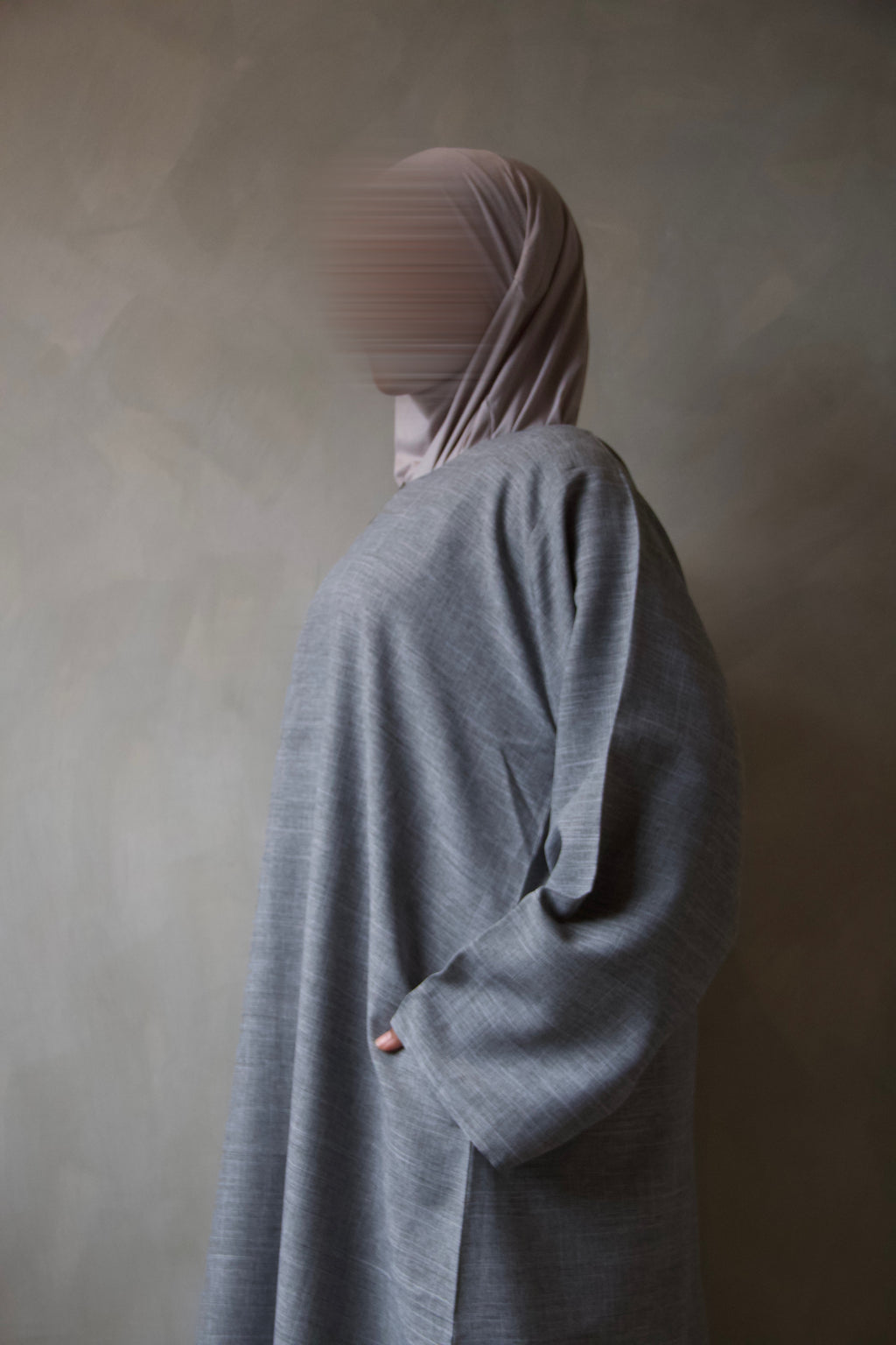 Greige Abaya with Pockets