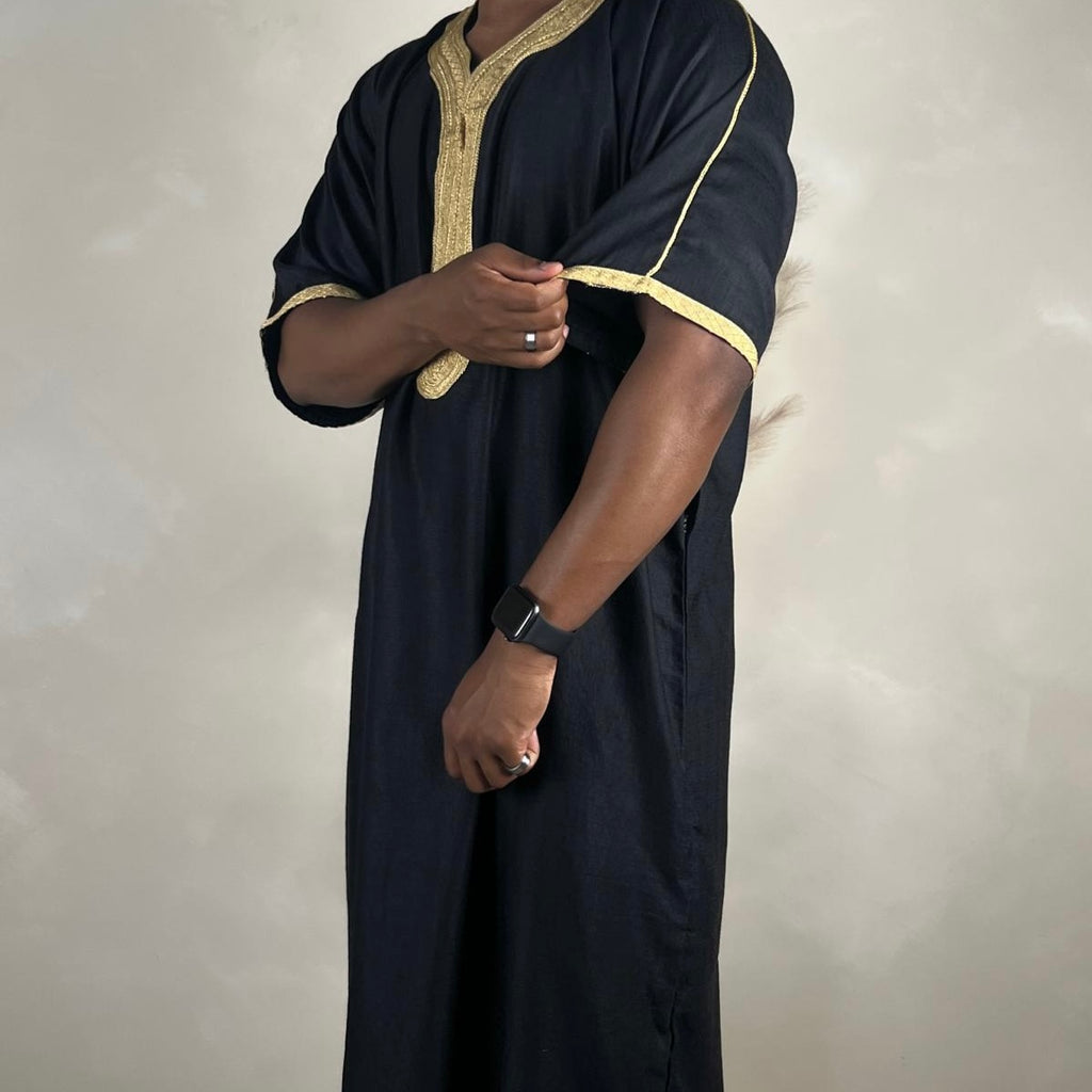 Men’s Moroccan Kaftan Black
