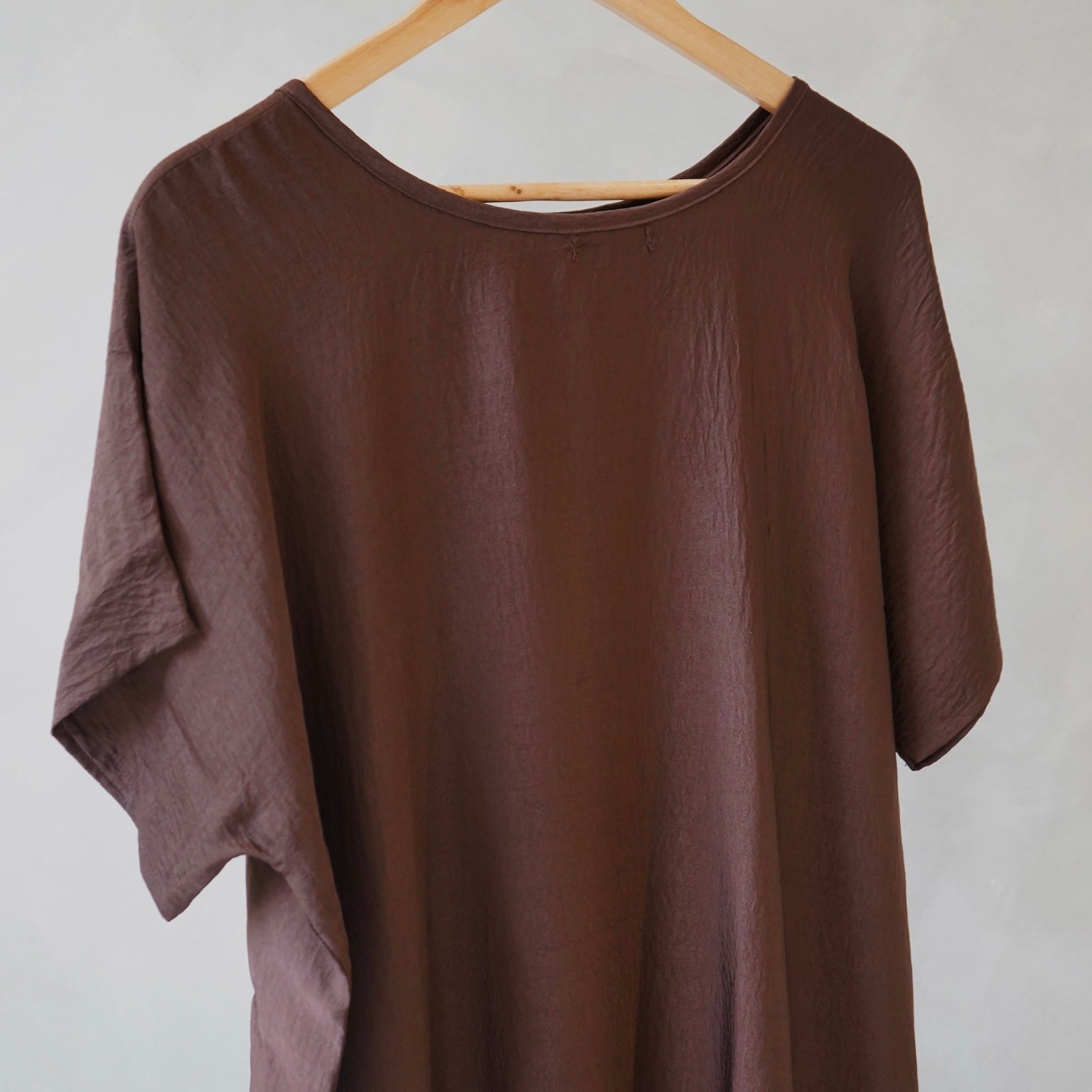 Hareer Choc Brown Sleeveless Slip Dress