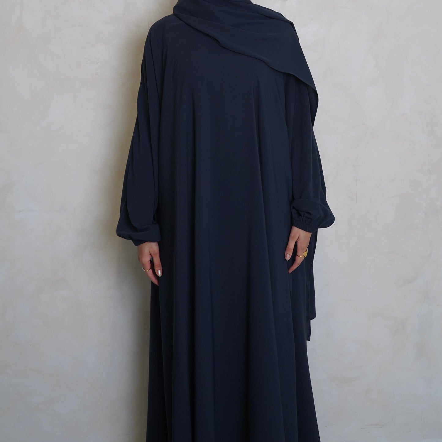 1pc Prayer Jilbaya Navy Grey