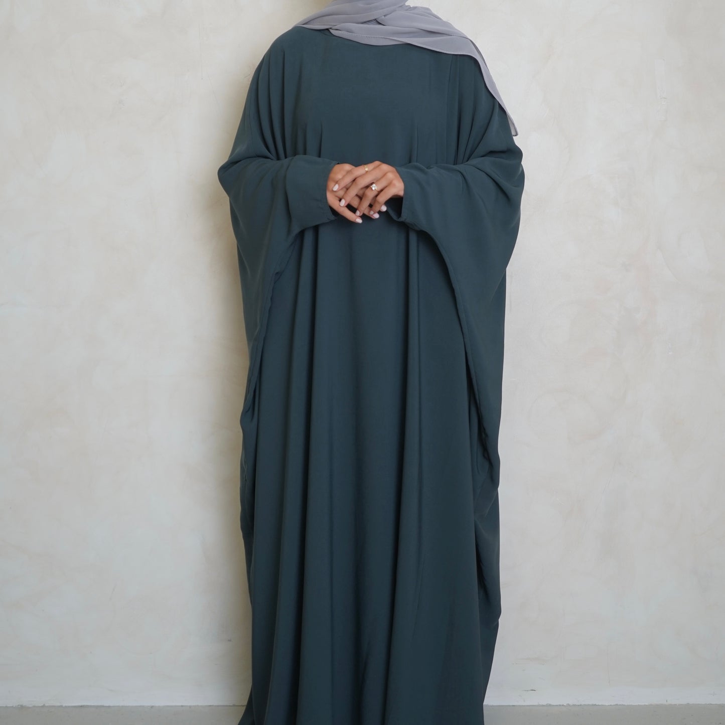 Norah Batwing Teal Grey