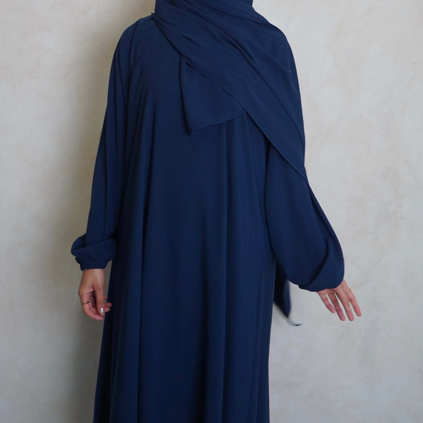 1pc Prayer Jilbaya Navy Blue