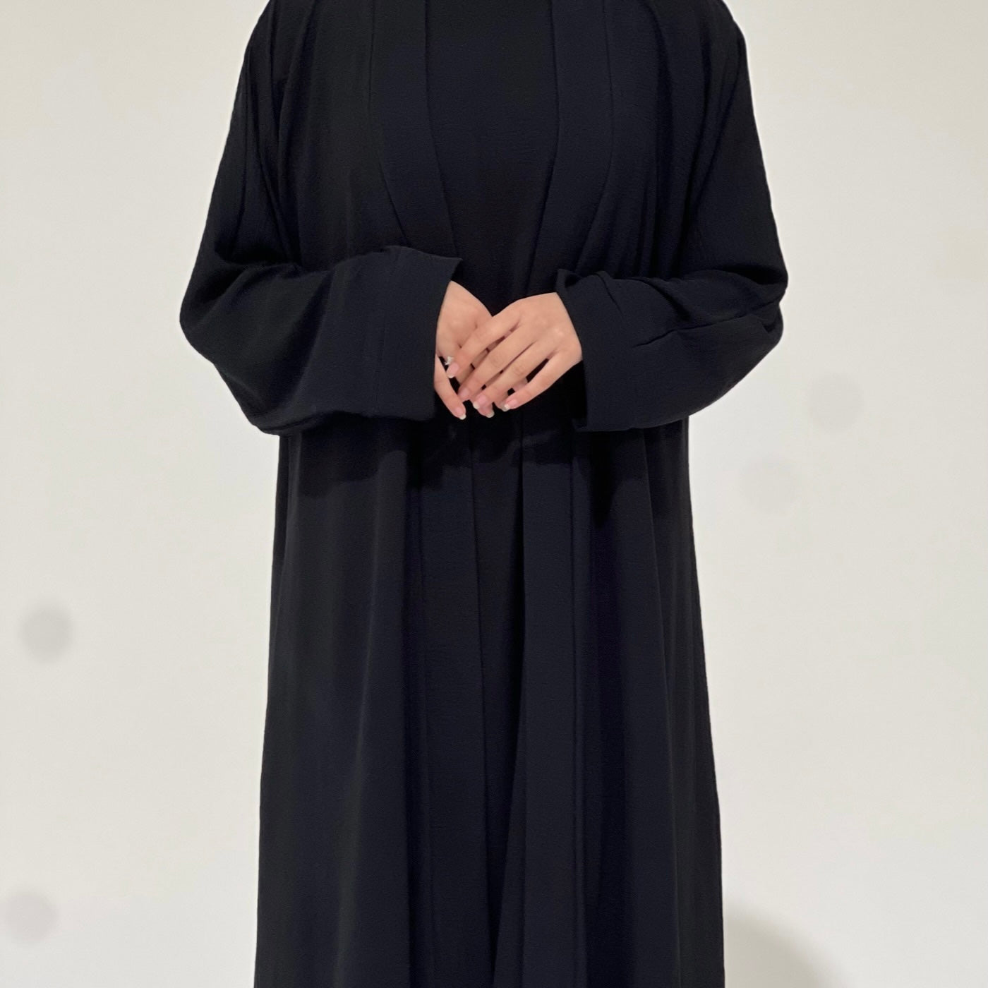 Crepe Abaya Set Black