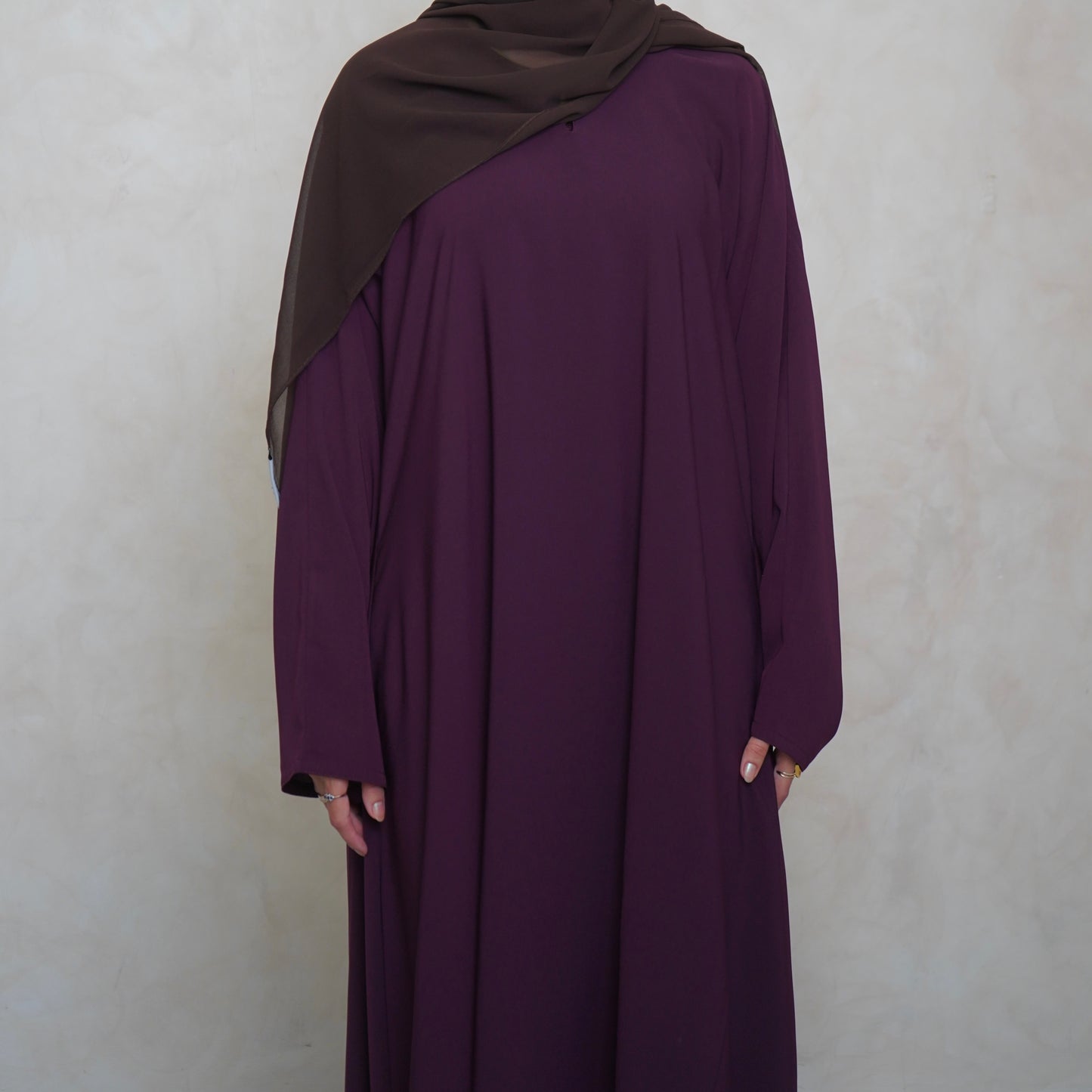 Classic A Line Abaya Burgundy