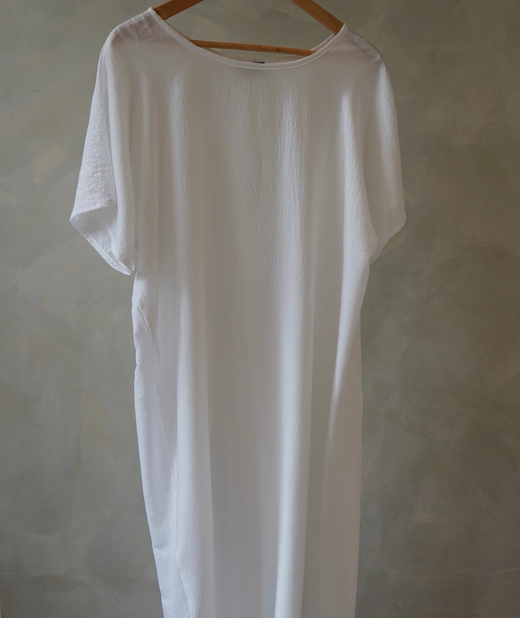 Hareer White Sleeveless Slip Dress