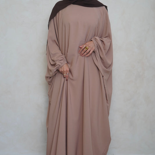 Cuffed Norah Batwing Jilbaya Cream