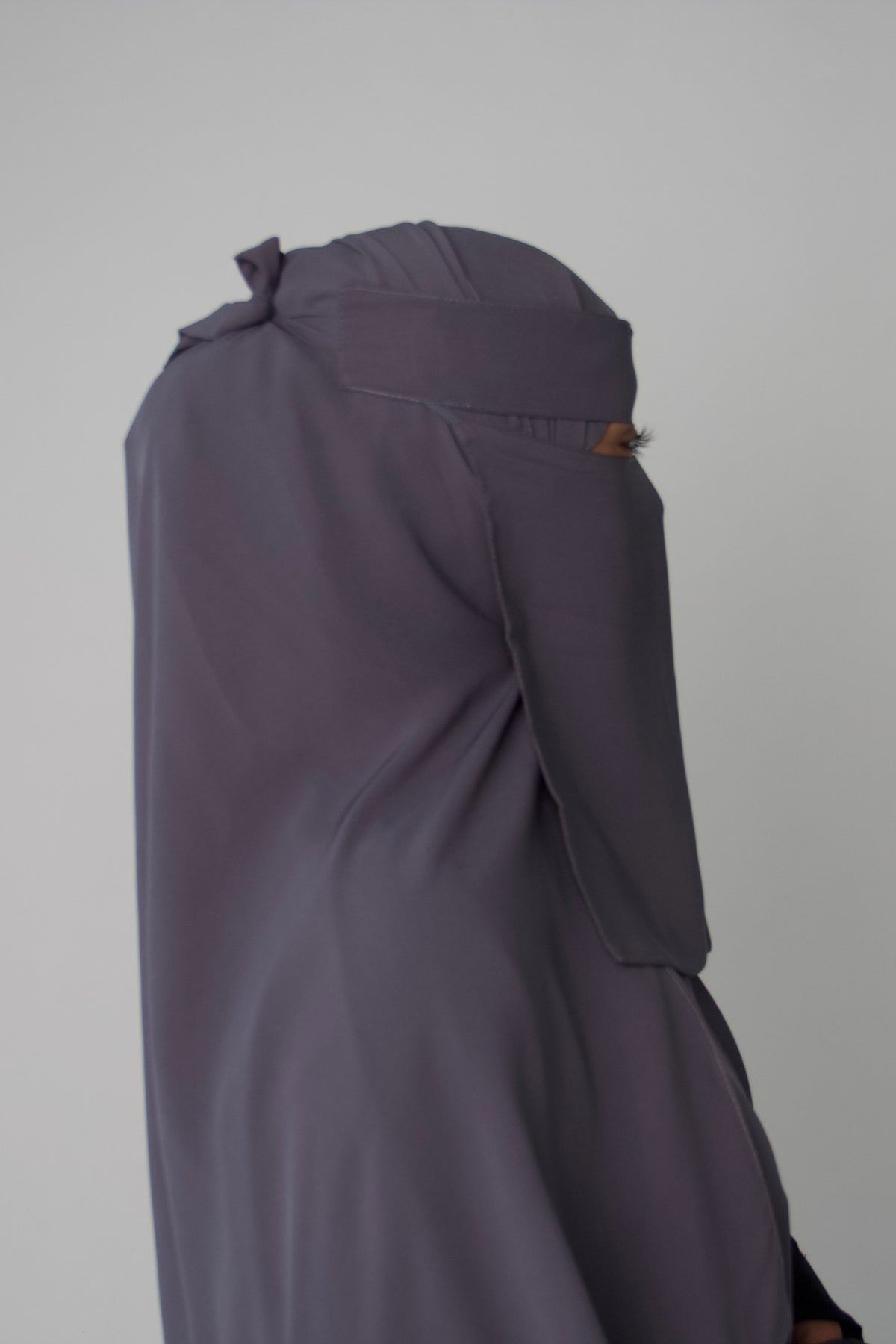 Niqab & Hijab set: slate grey