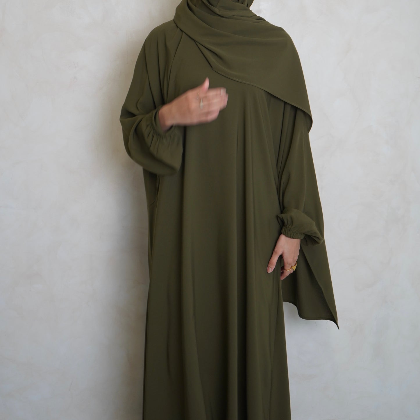 1pc Prayer Jilbaya Olive Green