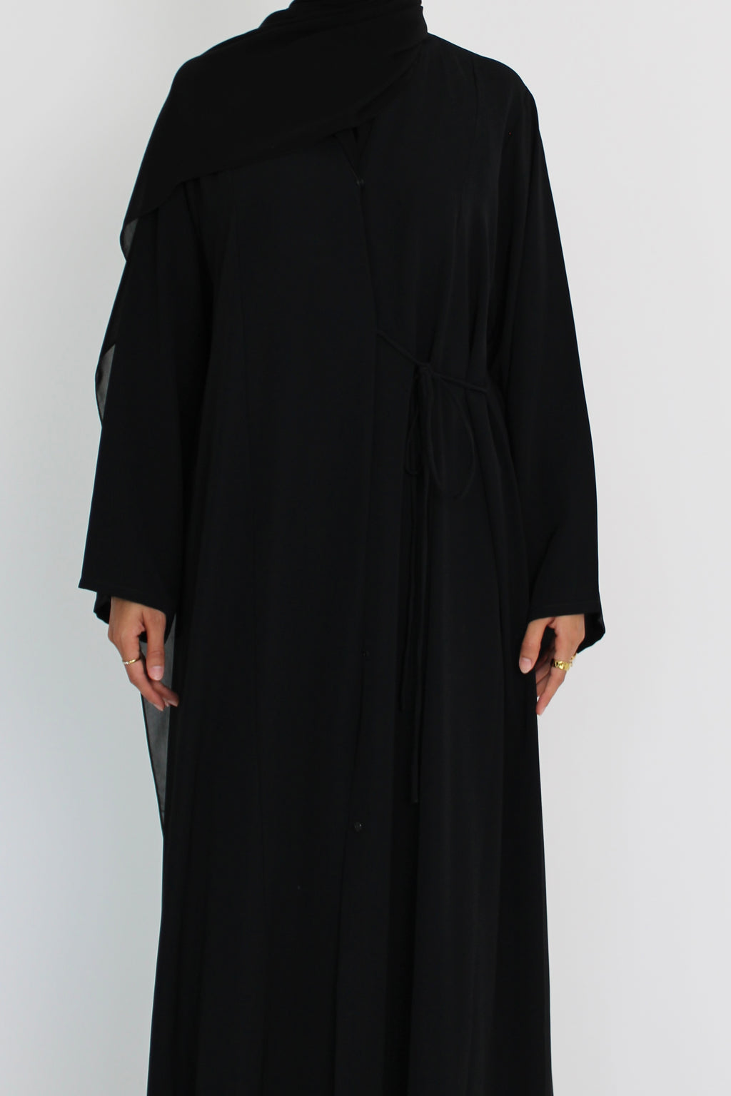 Blackberry Tie Abaya with Matching Sheila Scarf