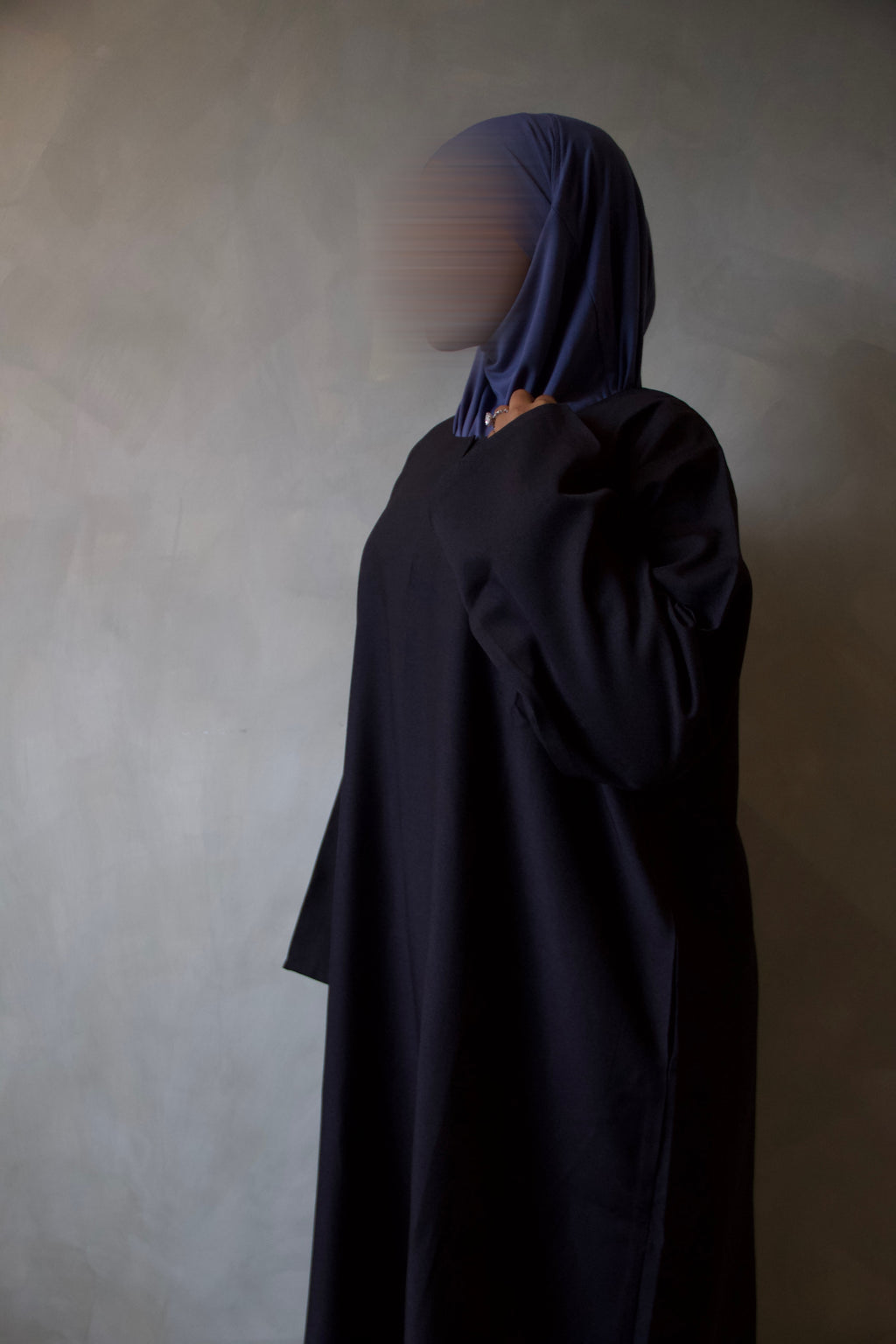 Black Charcoal Abaya with Pockets