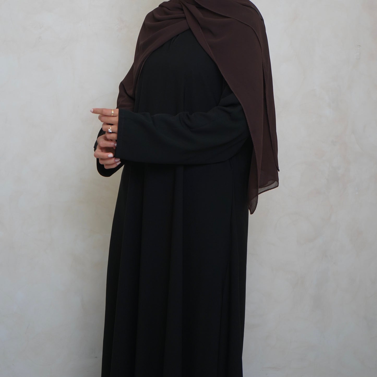 Classic A Line Abaya Black