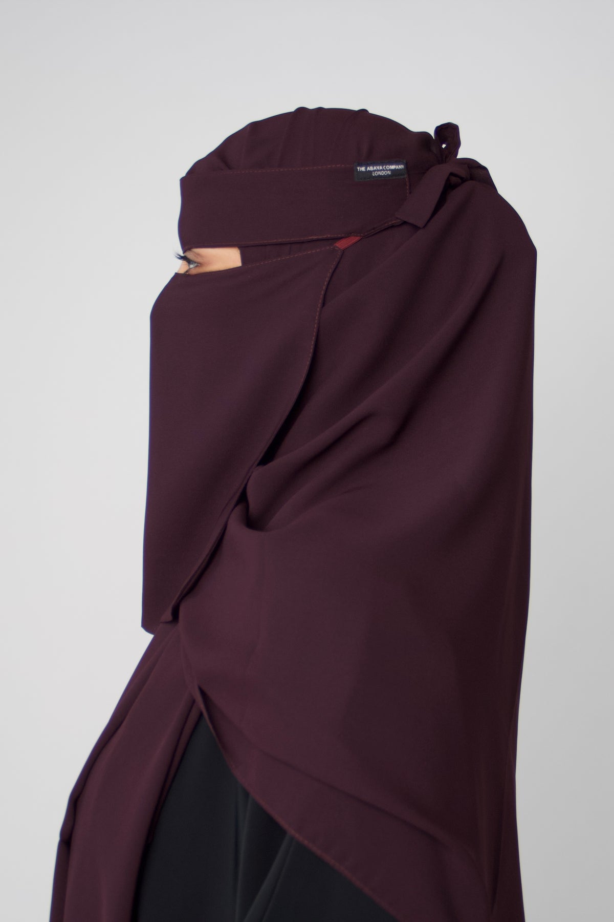 Niqab & Hijab set: noir plum