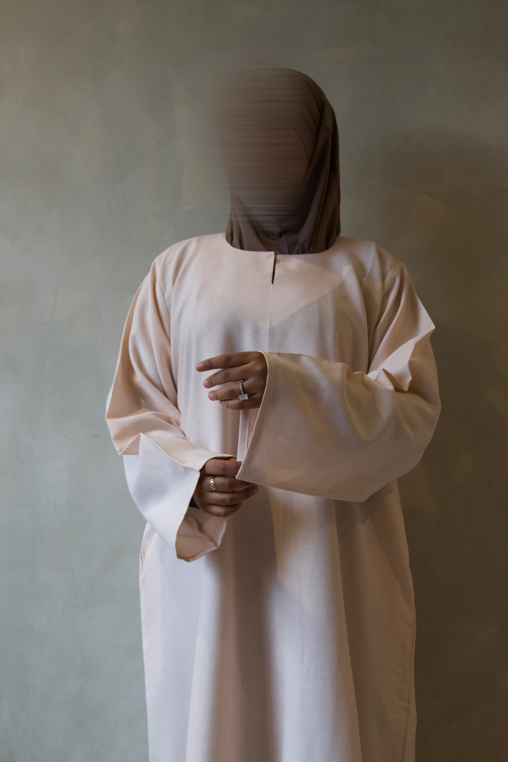 Warm Sand Abaya with Pockets
