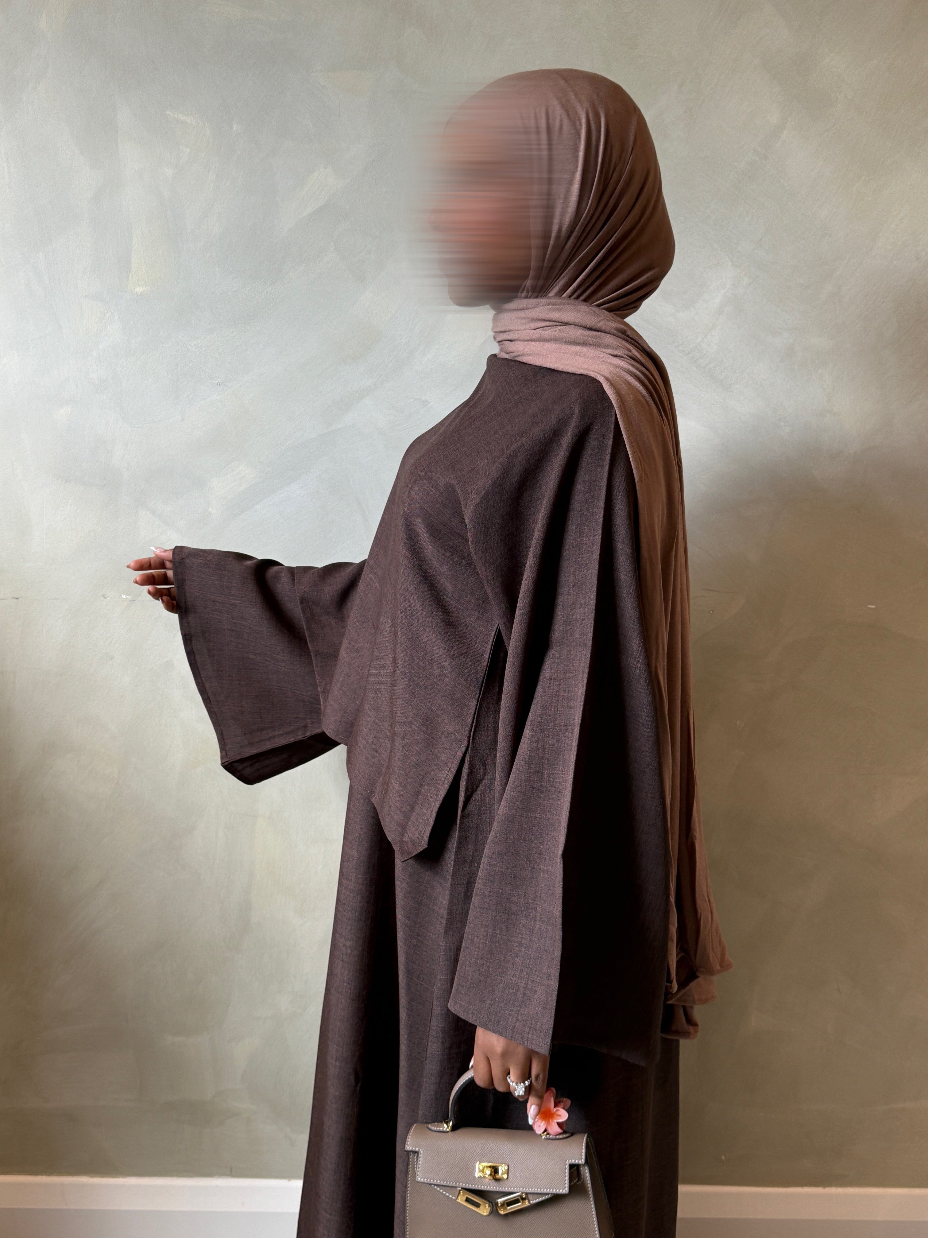 Closed Linen Espresso Brown